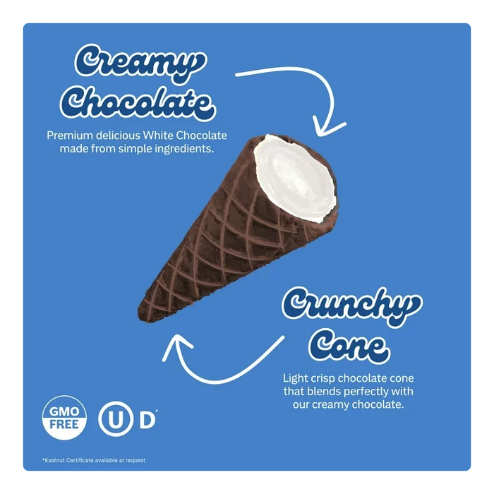 Product image of Muddy Bites Chocolate Cone with White Chocolate Fillings, 2.33 oz