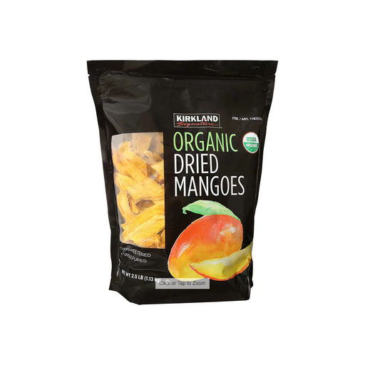 Product image of Kirkland Signature Organic Dried Mangoes, 2.5 lbs