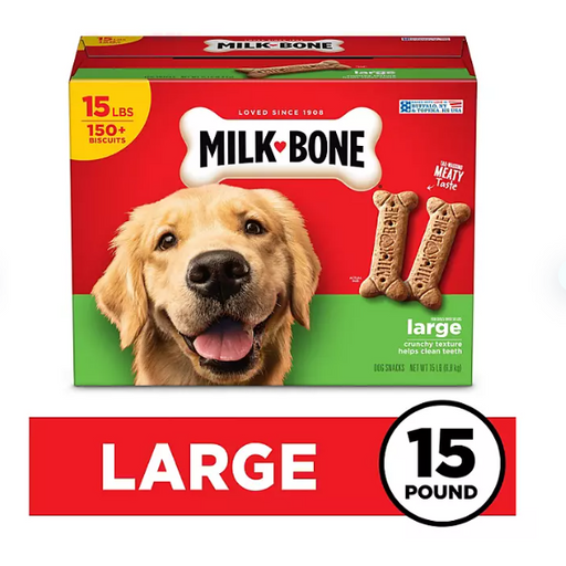 Product image of Milk-Bone Original Dog Biscuits, Large Crunchy Dog Treats, 15 lbs.