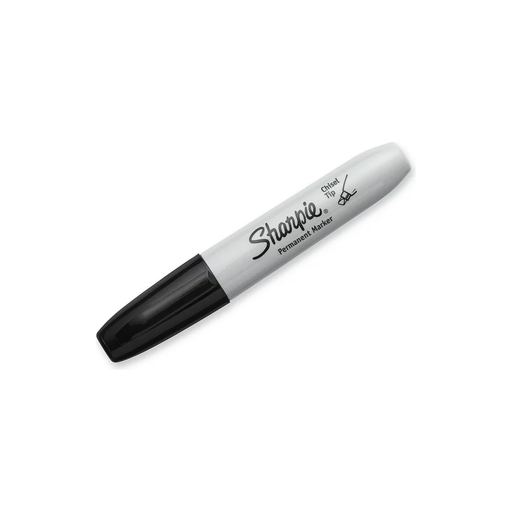 Product image of Sharpie Permanent Markers, Chisel Tip, Black, 4 Count