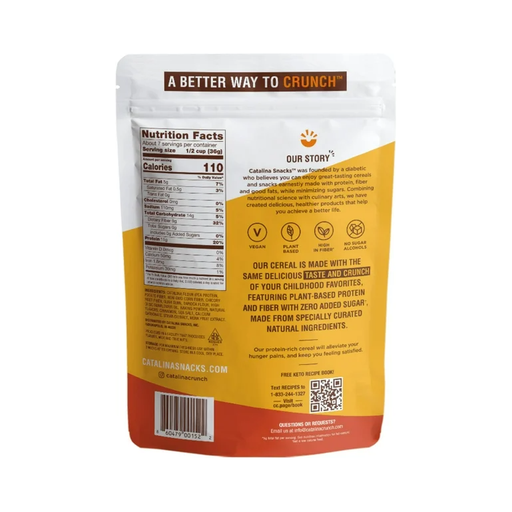 Product image of Catalina Crunch Cinnamon Toast Keto Cereal, 9oz Bag