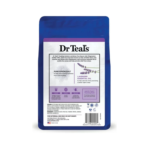 Product image of Dr Teal's Pure Epsom Salt Soak, Soothe & Sleep with Lavender, 3lbs