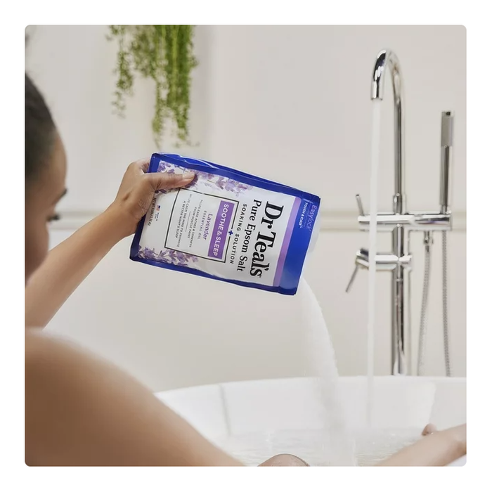 Product image of Dr Teal's Pure Epsom Salt Soak, Soothe & Sleep with Lavender, 3lbs