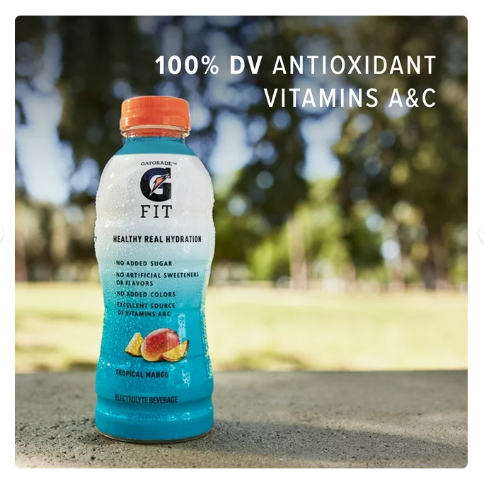 Product image of Gatorade Fit Electrolyte Beverage, Healthy Real Hydration, Citrus Berry, 16.9 oz Bottle