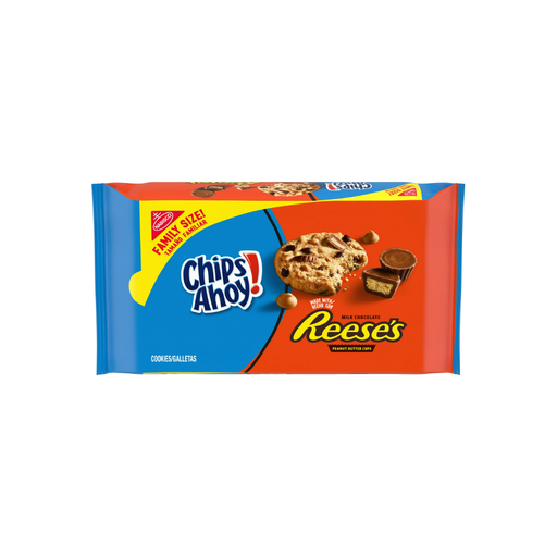 Product image of CHIPS AHOY! Cookies with Reese’s Peanut Butter Cups, Family Size, 14.25 oz