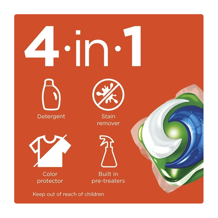 Product image of Tide Pods Laundry Detergent Soap Packs with Ultra Oxi, 32 Ct
