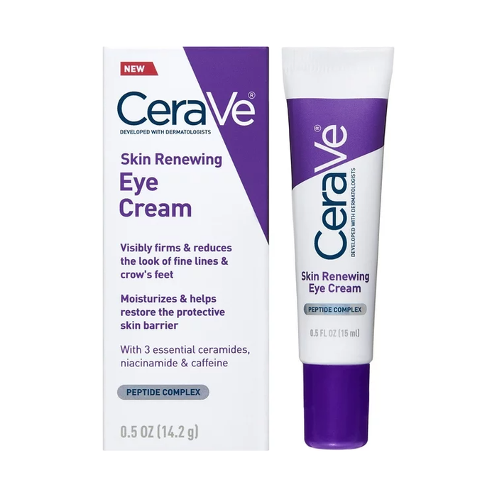 Product image of Cerave Anti-Aging Eye Cream for Wrinkles with Caffeine and Hyaluronic Acid, Fragrance Free, 0.5 oz