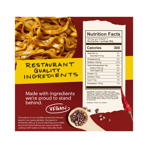 Product image of Momofuku Noodles, Spicy Soy, 5 Packages