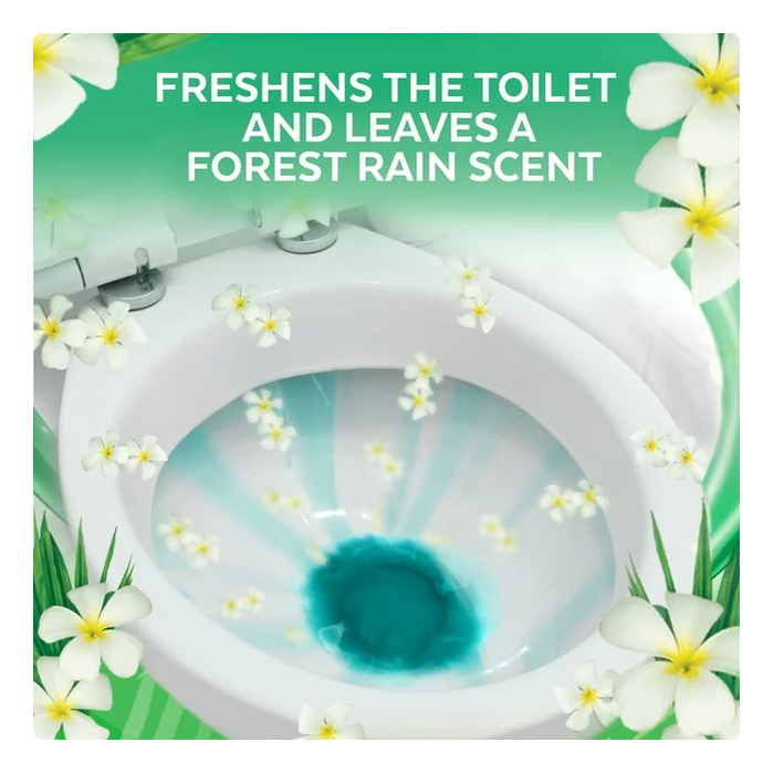 Product image of Lysol Toilet Bowl Cleaner Gel, For Cleaning and Disinfecting, Stain Removal, Forest Rain Scent, 24oz (Pack of 2)