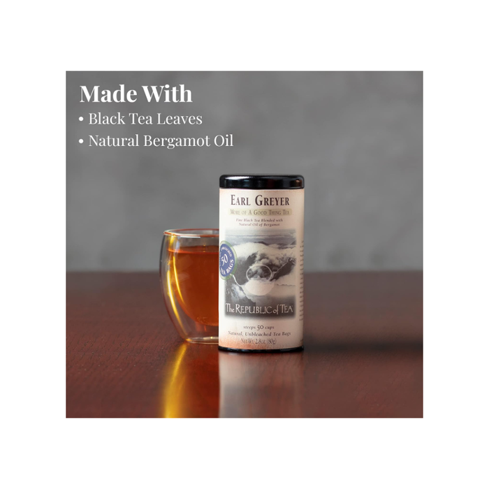 Product image of The Republic of Tea Black Tea, Earl Greyer, Bags