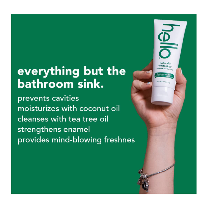 Product image of hello Naturally Whitening Fluoride, SLS-Free and Vegan Toothpaste - 4.7oz 3 (PACK)