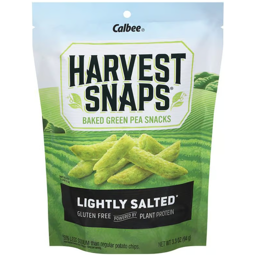 Product image of Harvest Snaps Green Pea Snacks, Baked, Lightly Salted 3.3oz