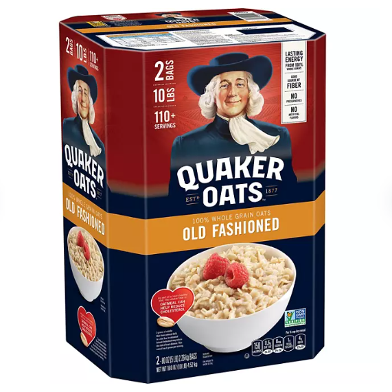 Product image of Quaker Old Fashioned Oats (5 lb., 2 pk.)