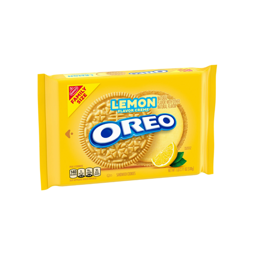 Product image of OREO Lemon Creme Sandwich Cookies, Family Size, 18.71 oz