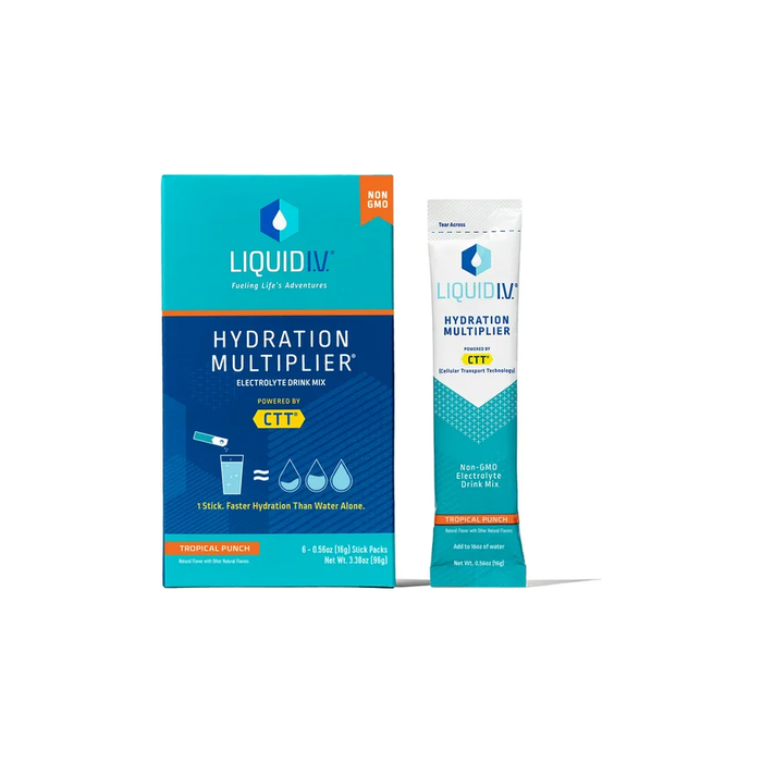 Product image of Liquid I.V. Hydration Multiplier Electrolyte Powder Packet Drink Mix, Tropical Punch, 6 Ct