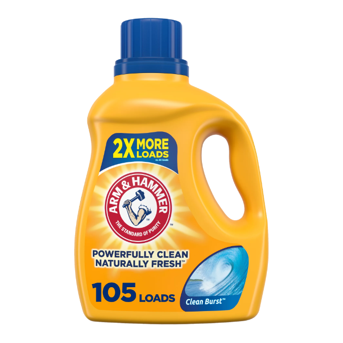 Product image of Arm & Hammer Clean Burst, 105 Loads Liquid Laundry Detergent, 105 fl oz