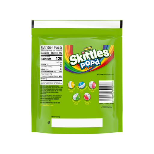 Product image of SKITTLES POP'd Sour Freeze Dried Candy - 5.5 oz