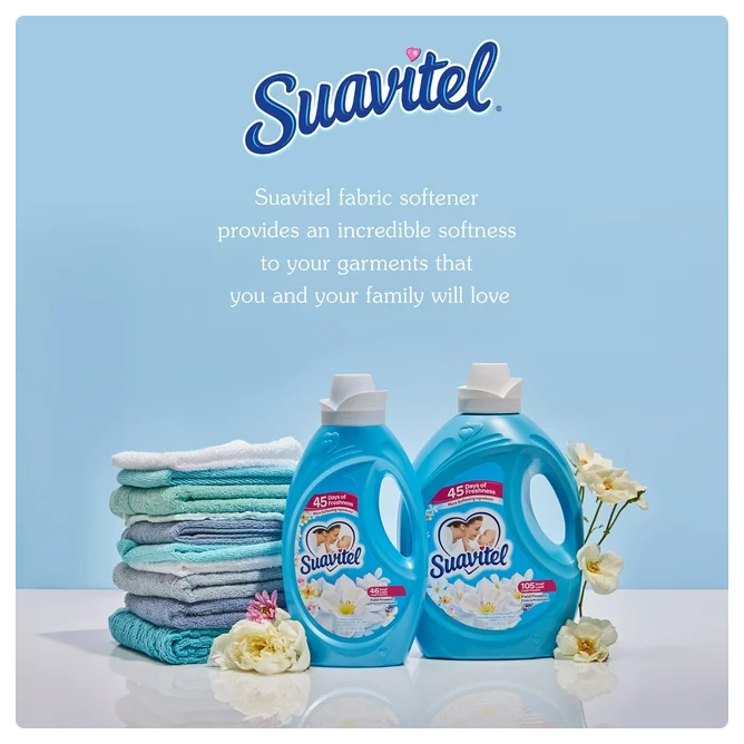 Product image of Suavitel Fabric Softener, Field Flowers, 105 oz