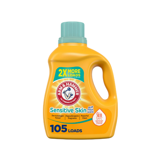 Product image of Arm & Hammer Sensitive Skin Plus Fresh Scent, 105 Loads Liquid Laundry Detergent, 105 Fl oz