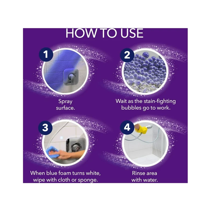Product image of OxiClean Foam-Tastic™ Foaming Bathroom Cleaner, Fresh Scent, 19 oz Spray Can, Eliminates Soap Scum, Grime and Stains