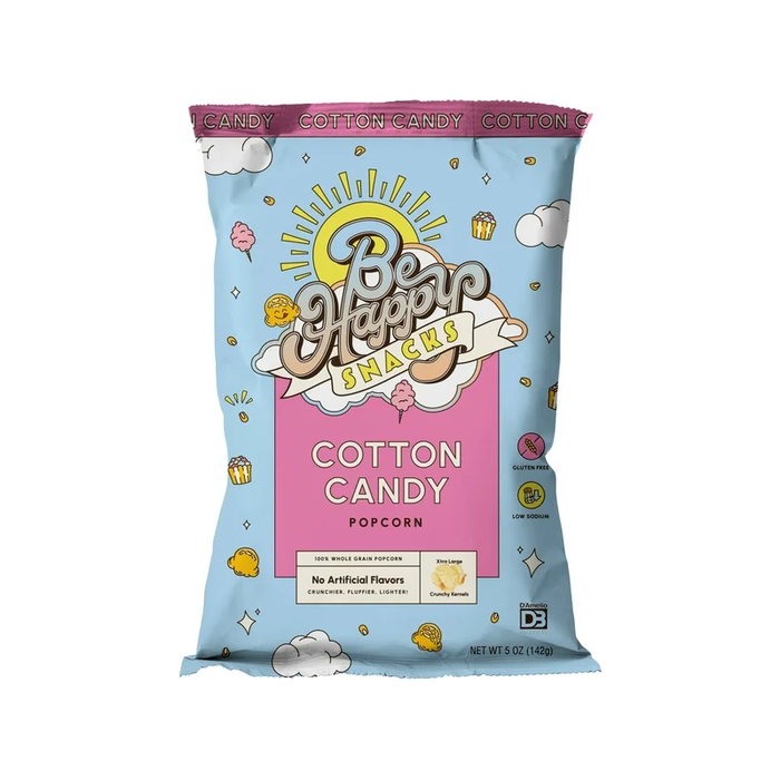 Product image of Be Happy Snacks Popcorn Cotton Candy - 5 Oz