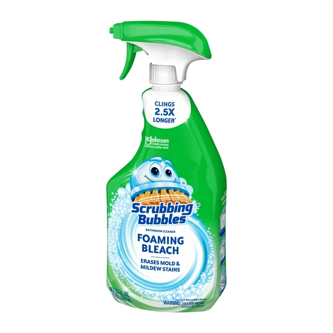 Product image of Scrubbing Bubbles Foaming Bleach Bathroom Cleaner, Trigger Bottle, Fresh Scent, 32 oz