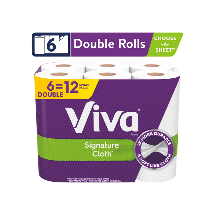 Product image of Viva Signature Cloth Paper Towels, 6 Double Rolls