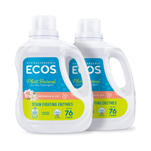 Product image of Ecos Laundry Detergent Plant-Powered Magnolia & Lily 76 Load 2 PK