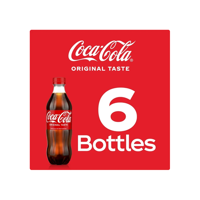 Product image of Coca-Cola Soda Pop, 16.9 fl oz, 6 Pack Bottles