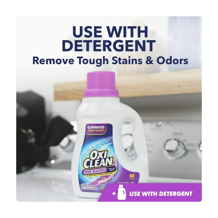 Product image of OxiClean Odor Blasters Odor and Stain Remover Laundry Booster Liquid, 40.5 fl oz