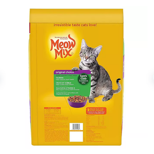 Product image of Meow Mix Original Choice Dry Cat Food, Heart Health & Oral Care Formula (32 lbs.)
