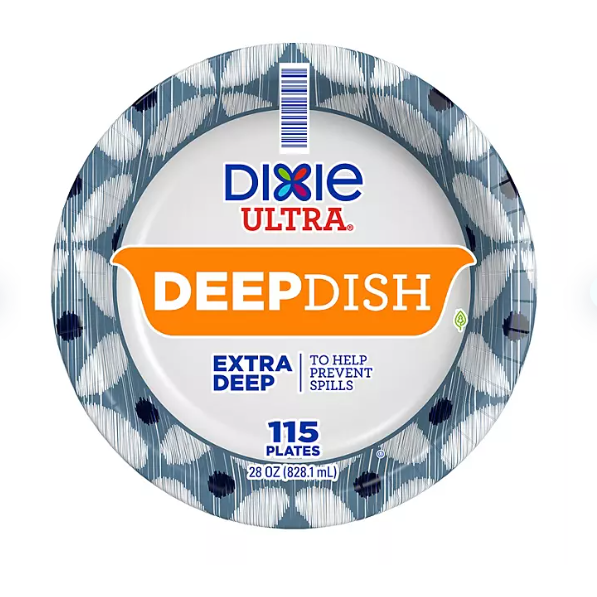 Product image of Dixie Ultra Extra Deep Dish Paper Plate (28 oz., 115 ct.)