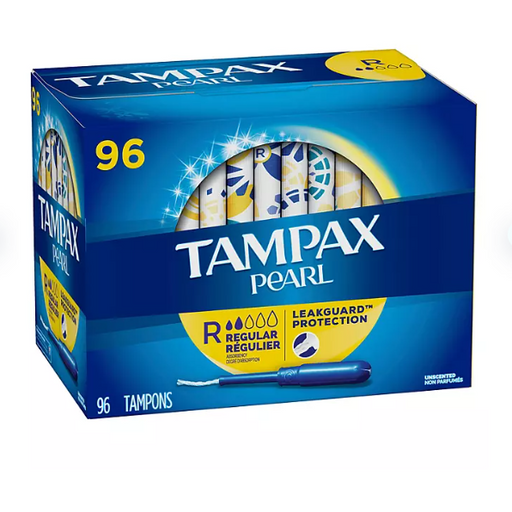Product image of Tampax Pearl Regular Tampons, Unscented (96 ct.)