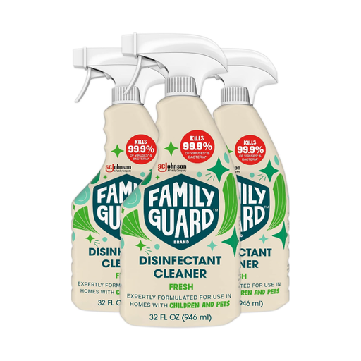 Product image of FamilyGuard Brand Disinfectant Cleaner, 32 oz, Fresh, Multisurface Trigger Spray 3 PACK