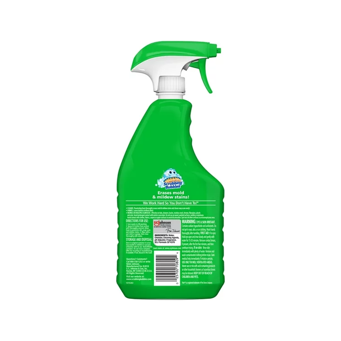 Product image of Scrubbing Bubbles Foaming Bleach Bathroom Cleaner, Trigger Bottle, Fresh Scent, 32 oz