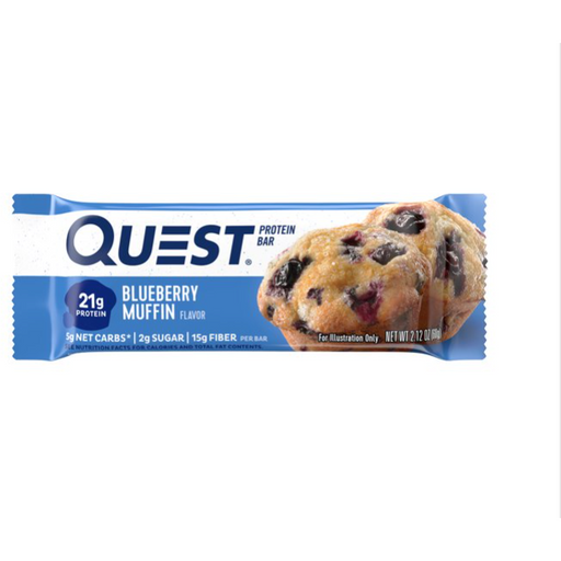 Product image of Quest Protein Bar, Blueberry Muffin, 21g Protein, 4pk