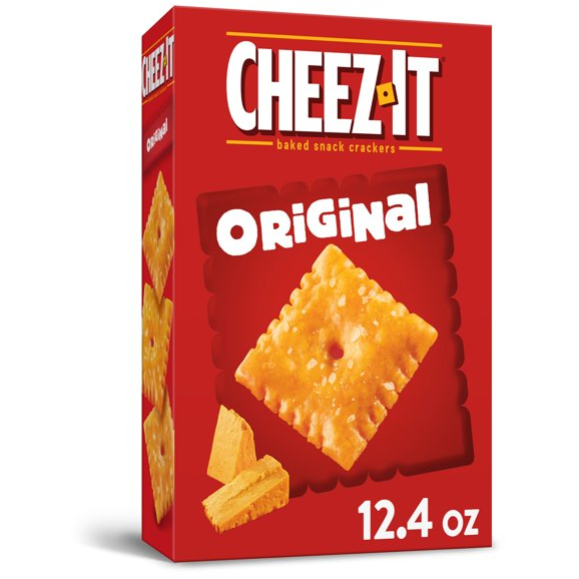 Product image of Cheez-It Cheese Crackers, Baked Snack Crackers, Office and Kids Snacks, Original, 12.4oz