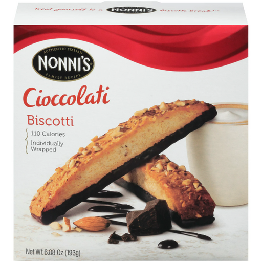 Product image of Nonni's Cioccolati Biscotti, 6.88 oz