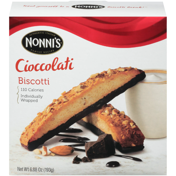 Product image of Nonni's Cioccolati Biscotti, 6.88 oz