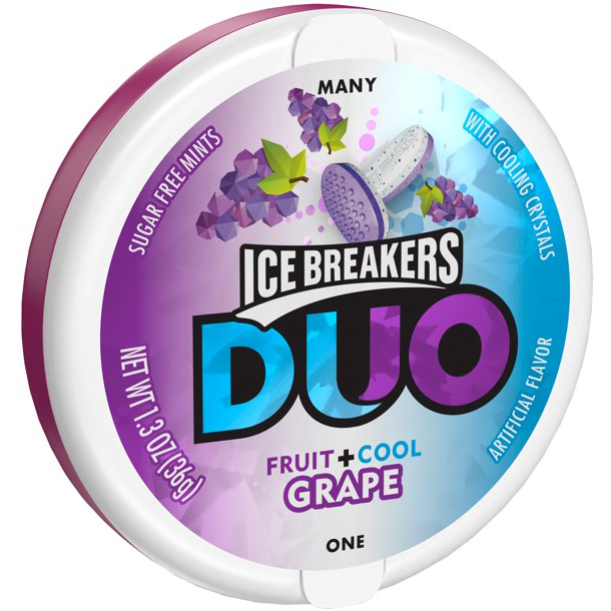 Product image of Ice Breakers Duo, Grape Flavored Mints, 1.3 Oz