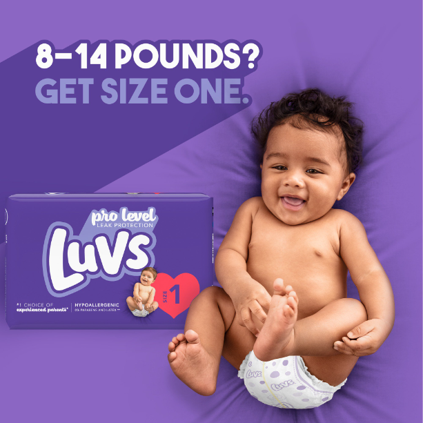 Product image of Luvs Pro Level Leak Protection Diapers, Size 1, 116 Count