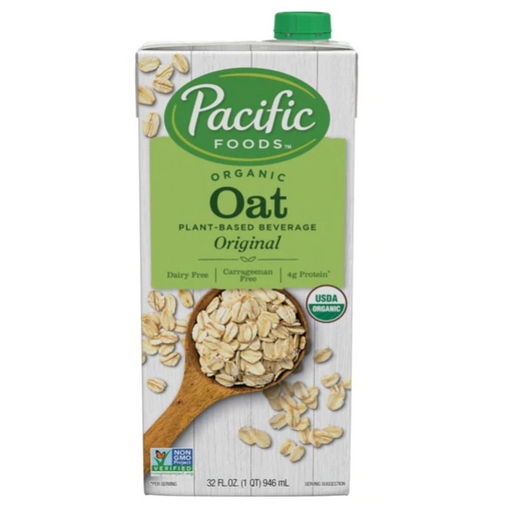 Product image of Pacific Foods Organic Oat Milk, Original, Plant-Based Shelf Stable Milk, 32 oz