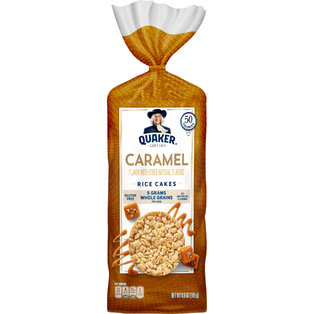 Product image of Quaker Gluten-Free Rice Cakes, Caramel, 6.5 Oz