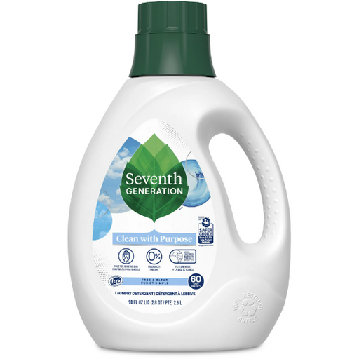 Product image of Seventh Generation Liquid Laundry Detergent Biodegradable Free & Clear 90 oz