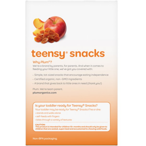 Product image of Plum Organic Stage 2, Peach Baby Snack, 1.75 oz Box
