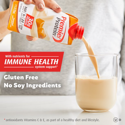 Product image of Premier Protein Shake, Caramel, 30g Protein, 11 Fl Oz, 4 Ct