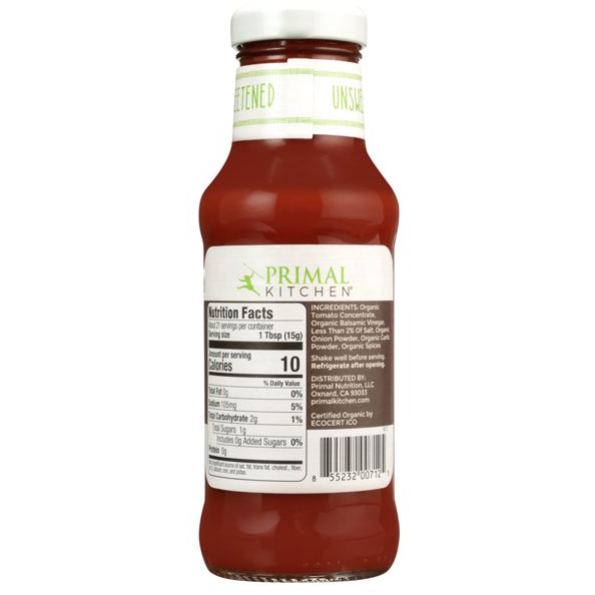 Product image of Primal Kitchen Organic and Unsweetened Ketchup, 11.3 oz Bottle