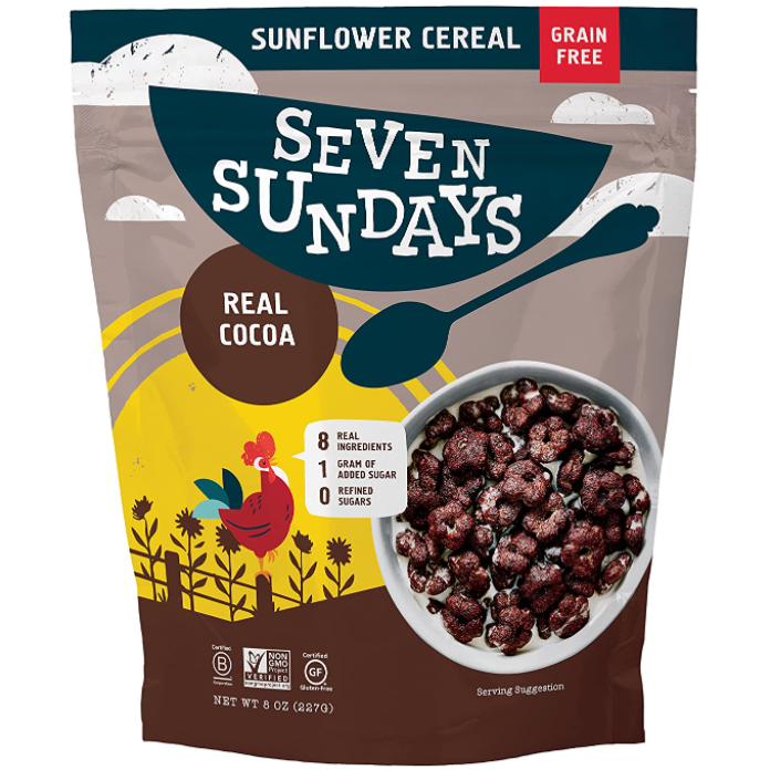 Product image of Seven Sundays Grain Free Real Cocoa Sunflower Cereal (8 Oz Bag)