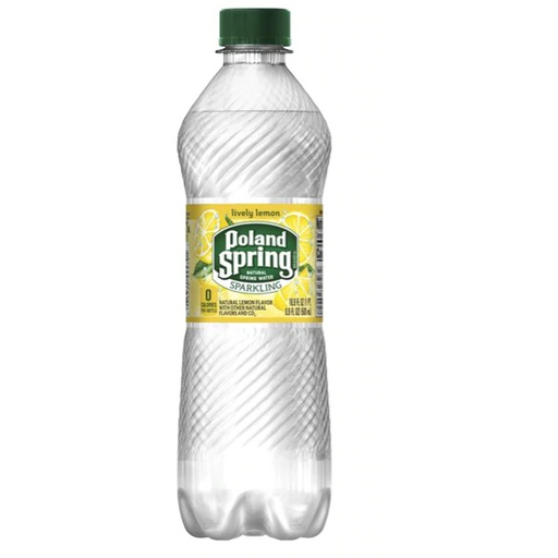 Product image of Poland Spring Lemon Sparkling Spring Water 16.9 oz