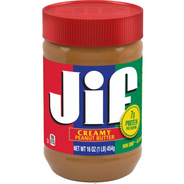 Product image of Jif Creamy Peanut Butter, 16-Ounce Jar